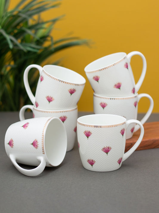 Alton Royal Velvet Coffee & Tea Mugs, 200ml, Set of 6 (RV902)