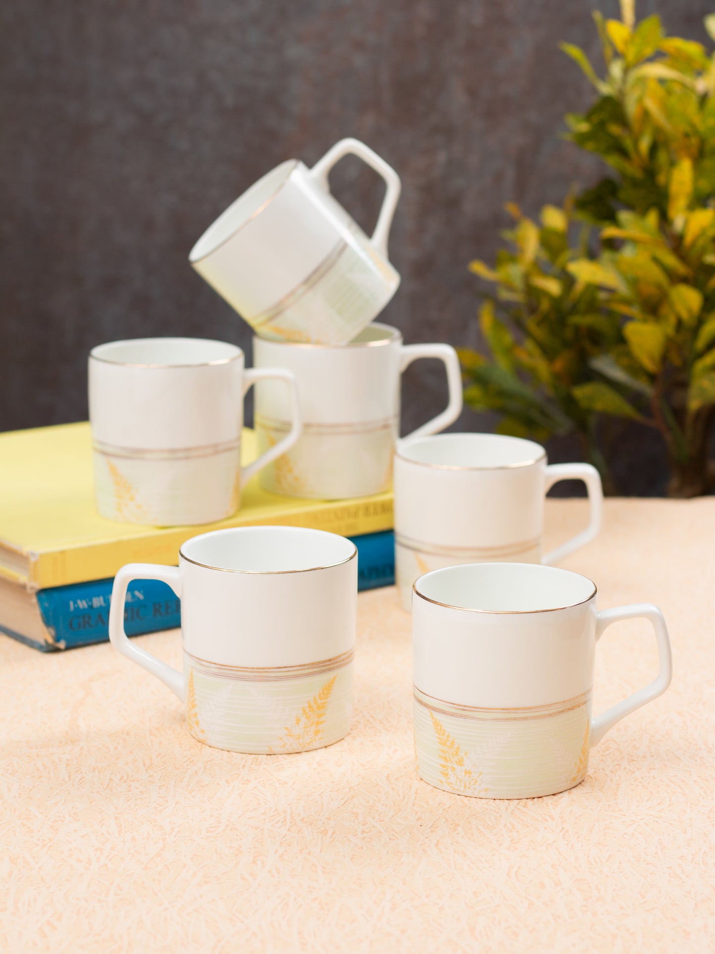 JCPL Director Royal Coffee & Tea Mug Set of 6 (R418)