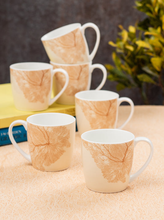 JCPL Alton Vanilla Coffee & Tea Mug Set of 6 (V414)