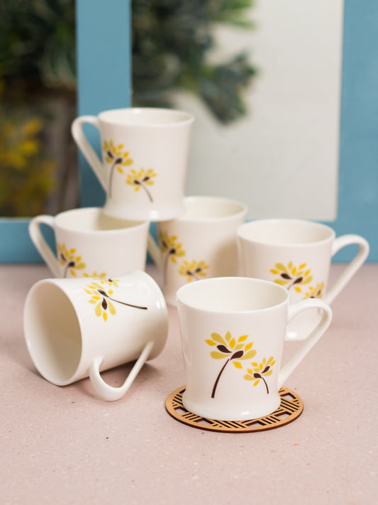 JCPL Peter Flower Coffee & Tea Mug Set of 6 (23)