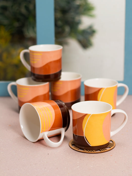 JCPL Fresco Prima Coffee & Tea Mug Set of 6 (FS403)