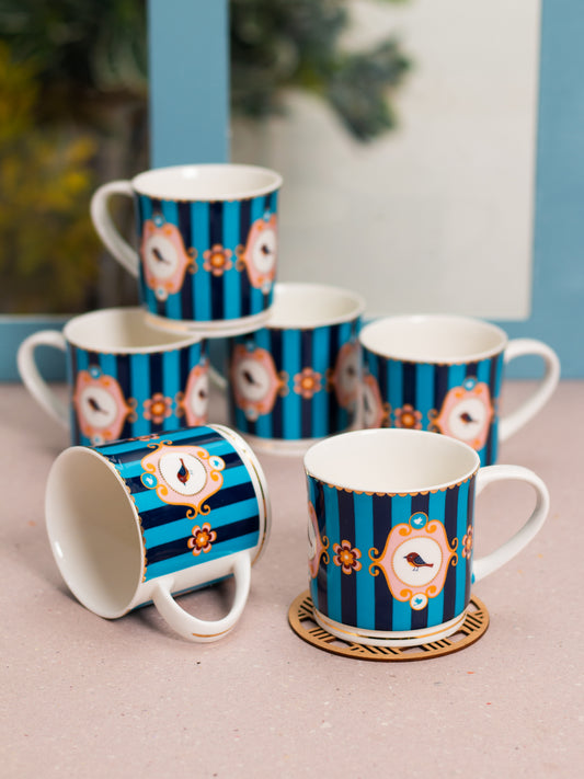 JCPL Fresco Ziva Coffee & Tea Mug Set of 6 (FS405)