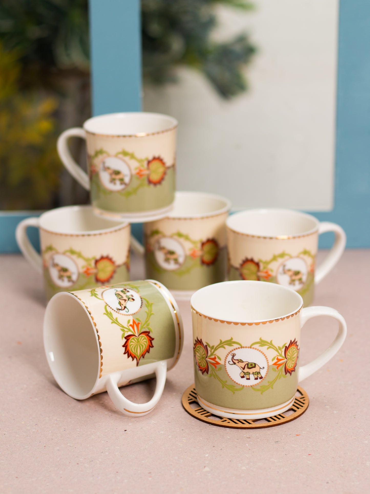 JCPL Fresco Ziva Coffee & Tea Mug Set of 6 (FS406)