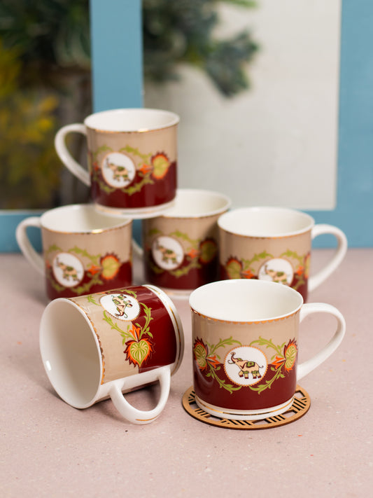 JCPL Fresco Ziva Coffee & Tea Mug Set of 6 (FS407)