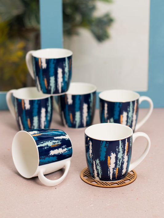 JCPL Alton Posh Coffee & Tea Mug Set of 6 (D406)