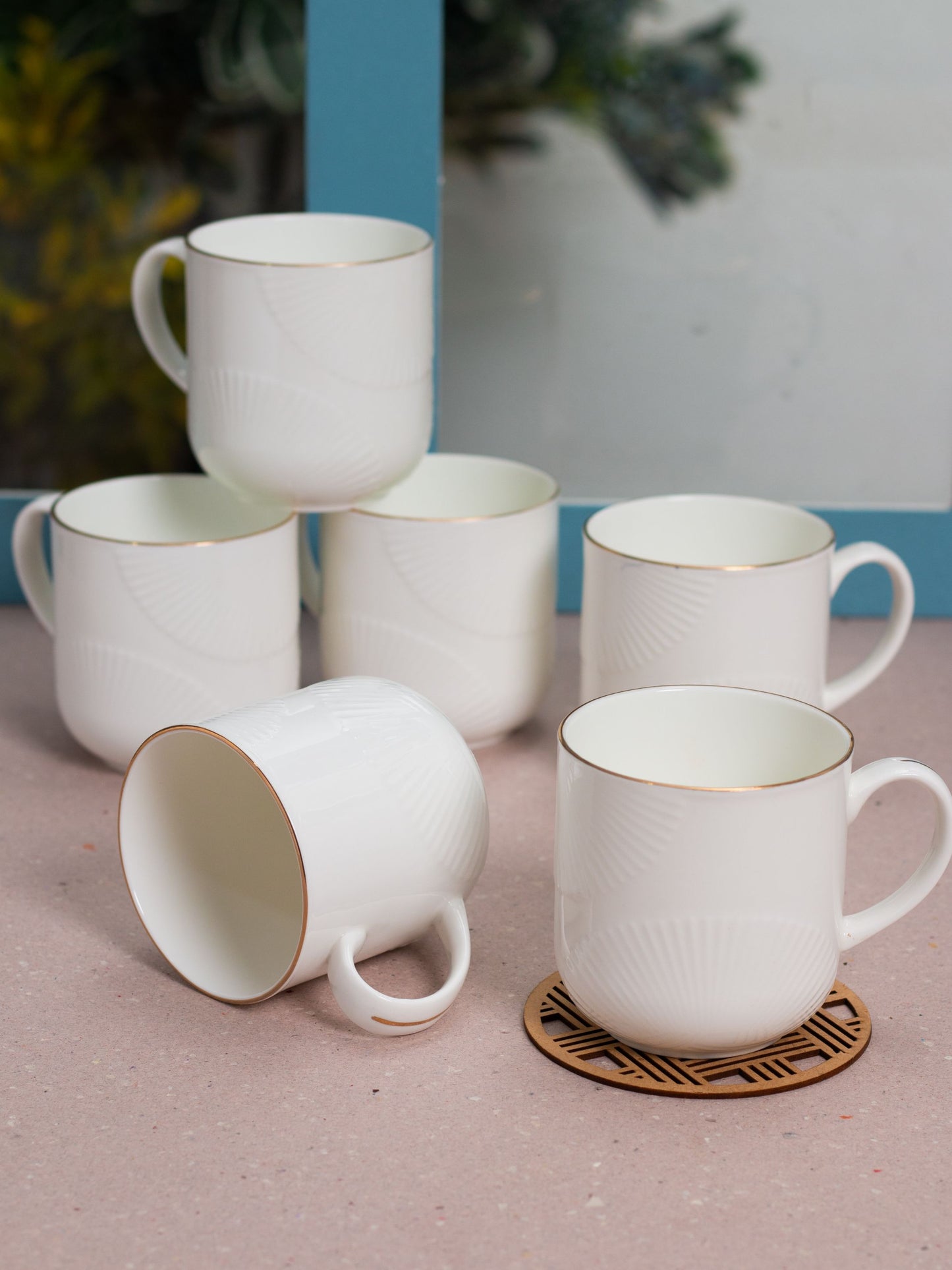 JCPL Marina Kohinoor Coffee & Tea Mug Set of 6 (1900)