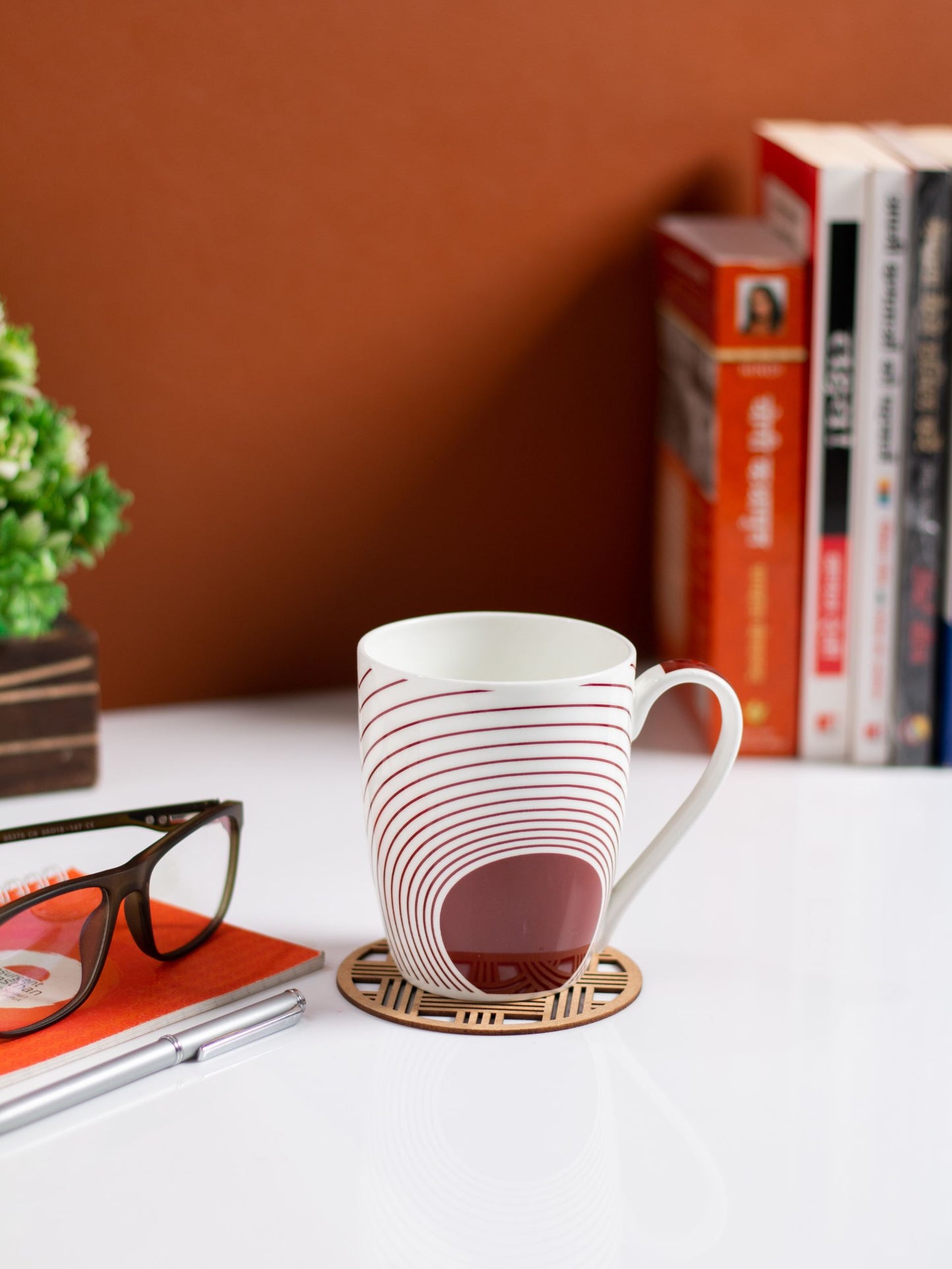 JCPL Oxford Multicolor Coffee/ Milk Mug, 1 Piece, 310ml