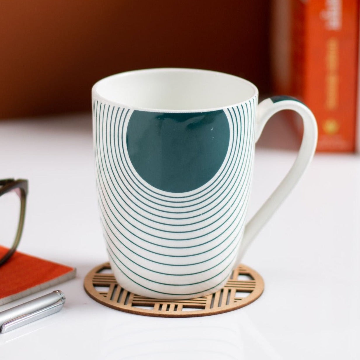 JCPL Oxford Multicolor Coffee/ Milk Mug, 1 Piece, 310ml