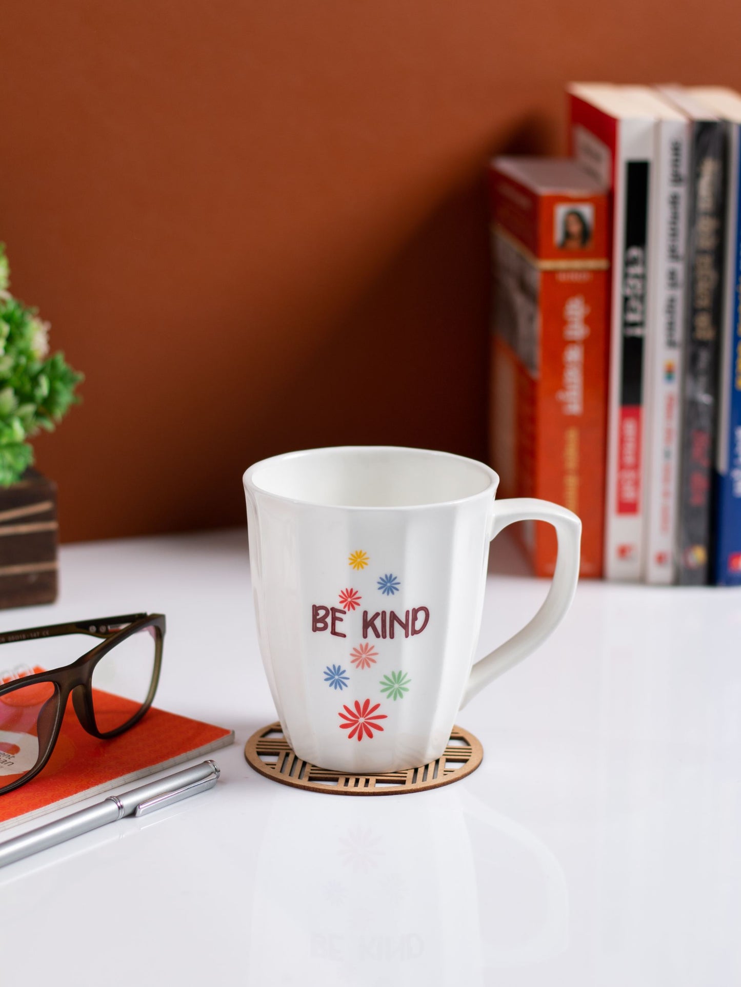 JCPL Bingo Porcelain Coffee/ Milk Mug, 1 Piece, 390ml