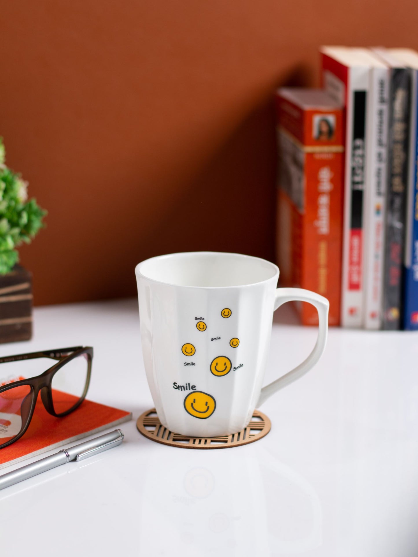 JCPL Bingo Porcelain Coffee/ Milk Mug, 1 Piece, 390ml