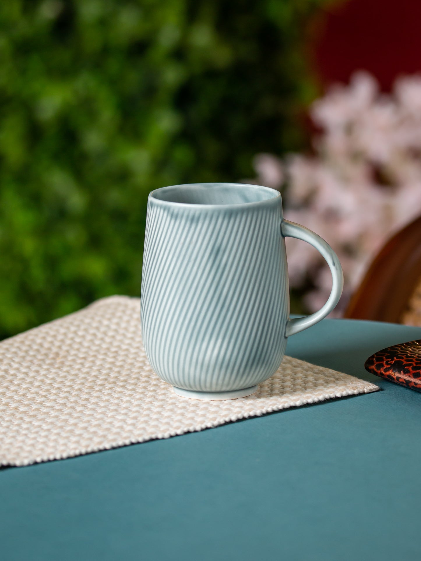Twig Striped Coffee & Milk Mug, 370 ml, 1 Piece
