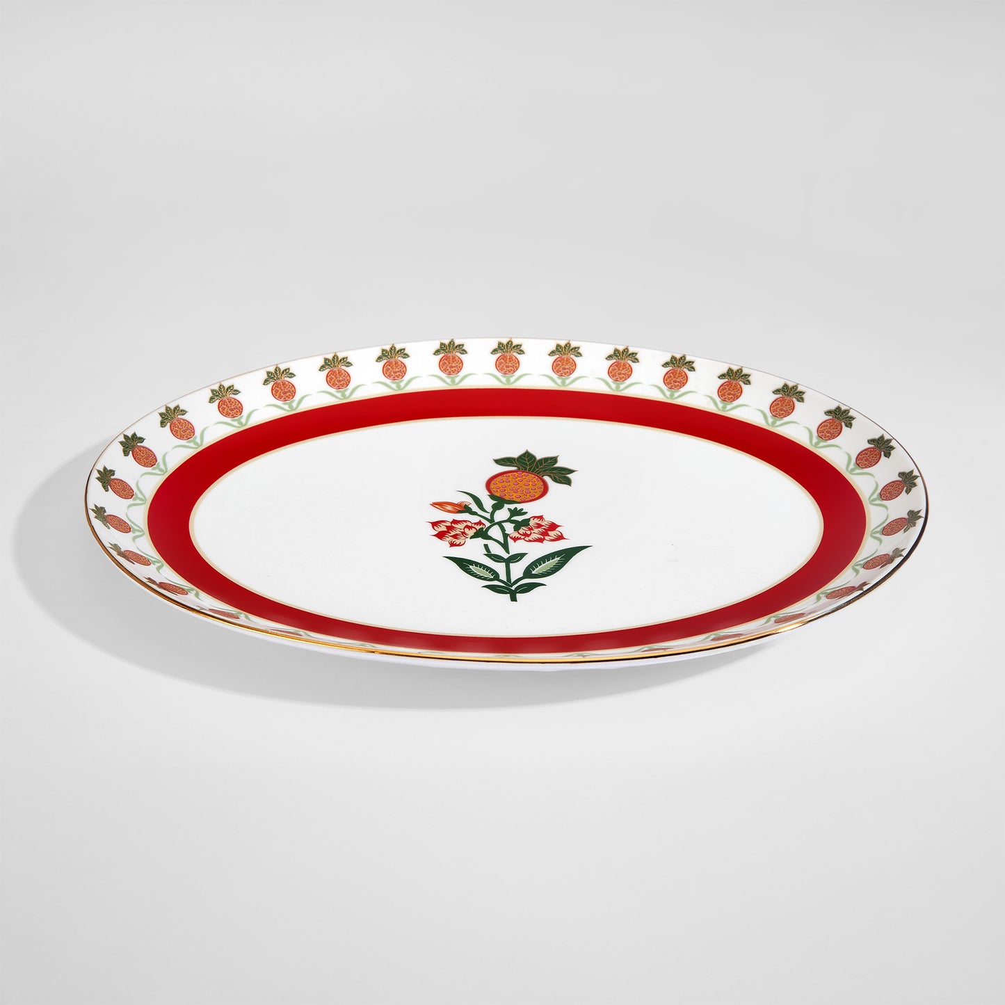 India Circus Blushed Orchard Georgian Dinner Set - 40 Pieces