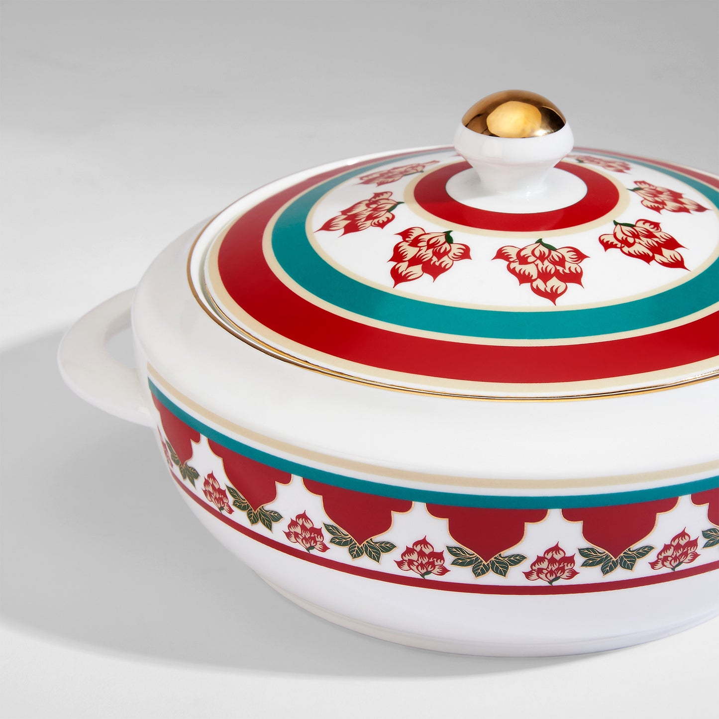 India Circus Blushed Orchard Georgian Dinner Set - 40 Pieces