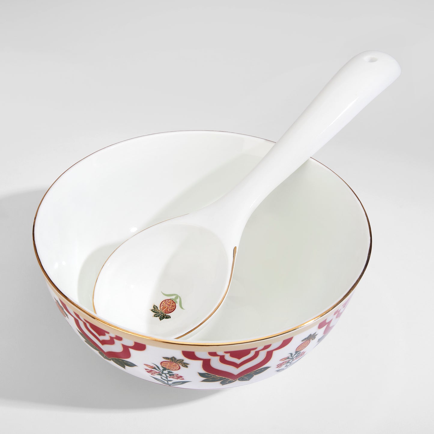 India Circus Blushed Orchard Georgian Dinner Set - 40 Pieces