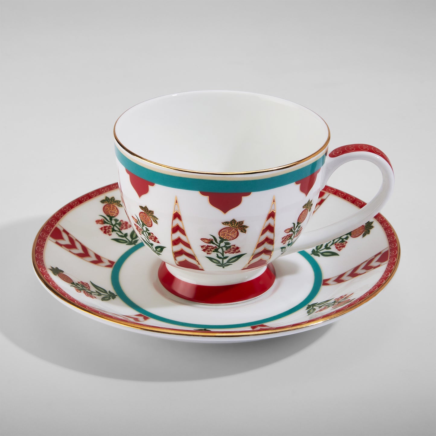 India Circus Blushed Orchard Olive Tea Set