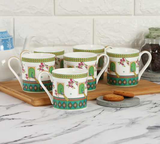 India Circus Melon Coffee & Tea Mugs 210ml Set of 6 (CC14)