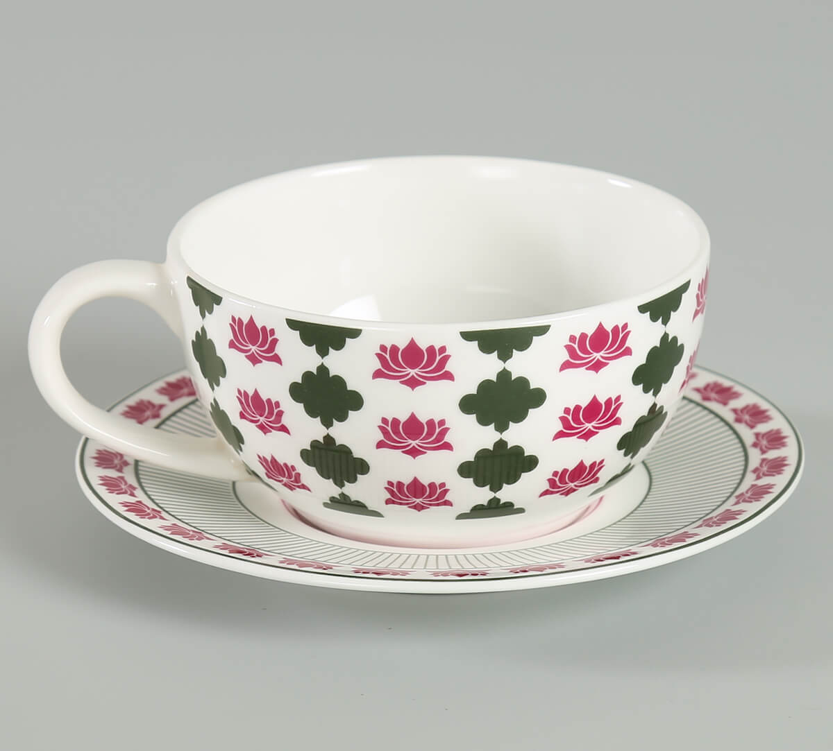 India Circus Floral Fountain Tea for One Set of 3 (1 Teapot, 1 Cup and 1 Saucer)