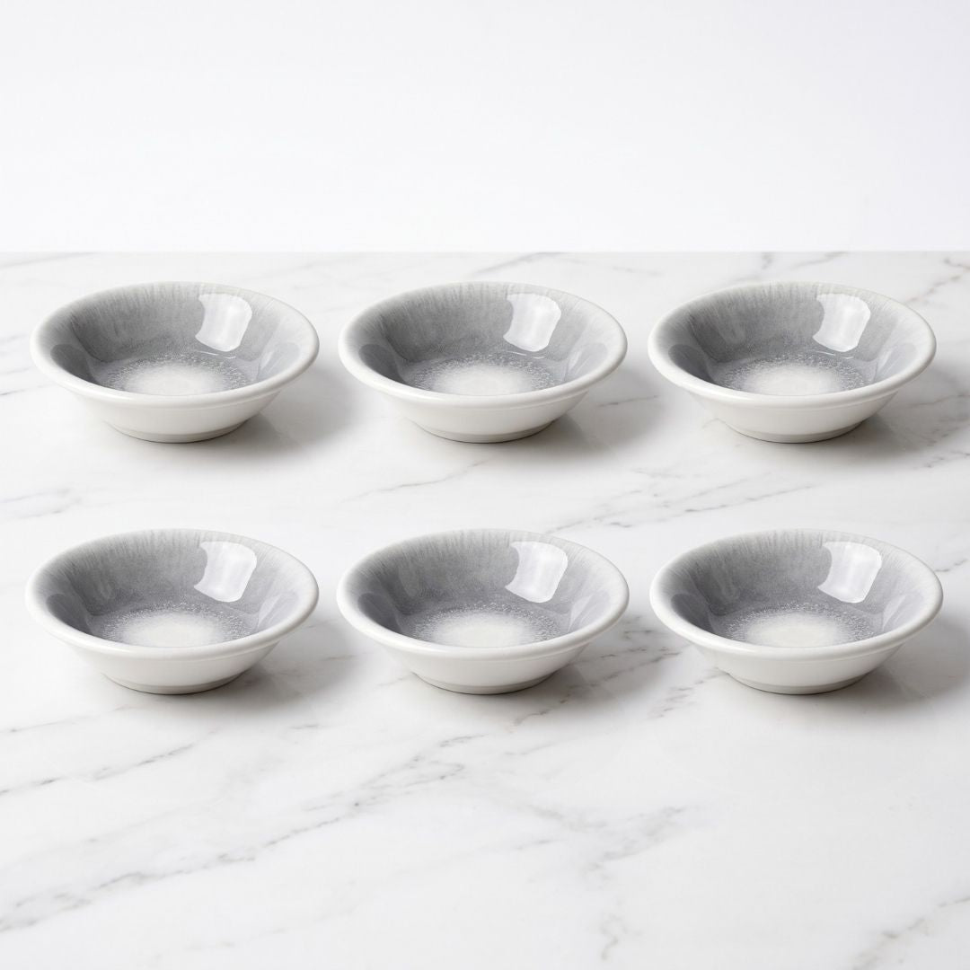 JCPL Fine Porcelain Medium Veg Bowl for Family of 6 | Sway Textures | Glossy Finish Home, Office & Gifting (6 Pieces)
