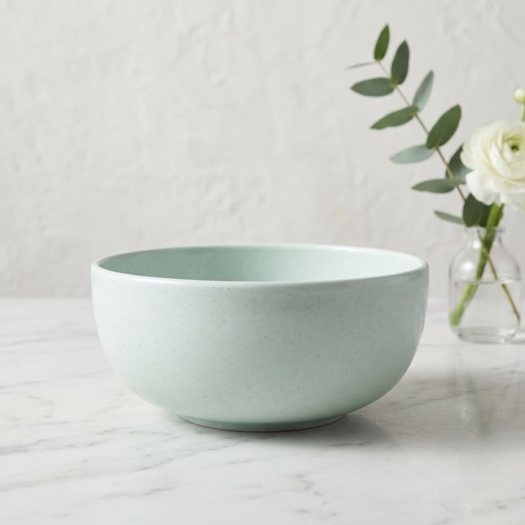 JCPL Fine Porcelain Serving Bowl for Family of 2 Blue Solid Glossy Finish 750ml, (2 Pieces)