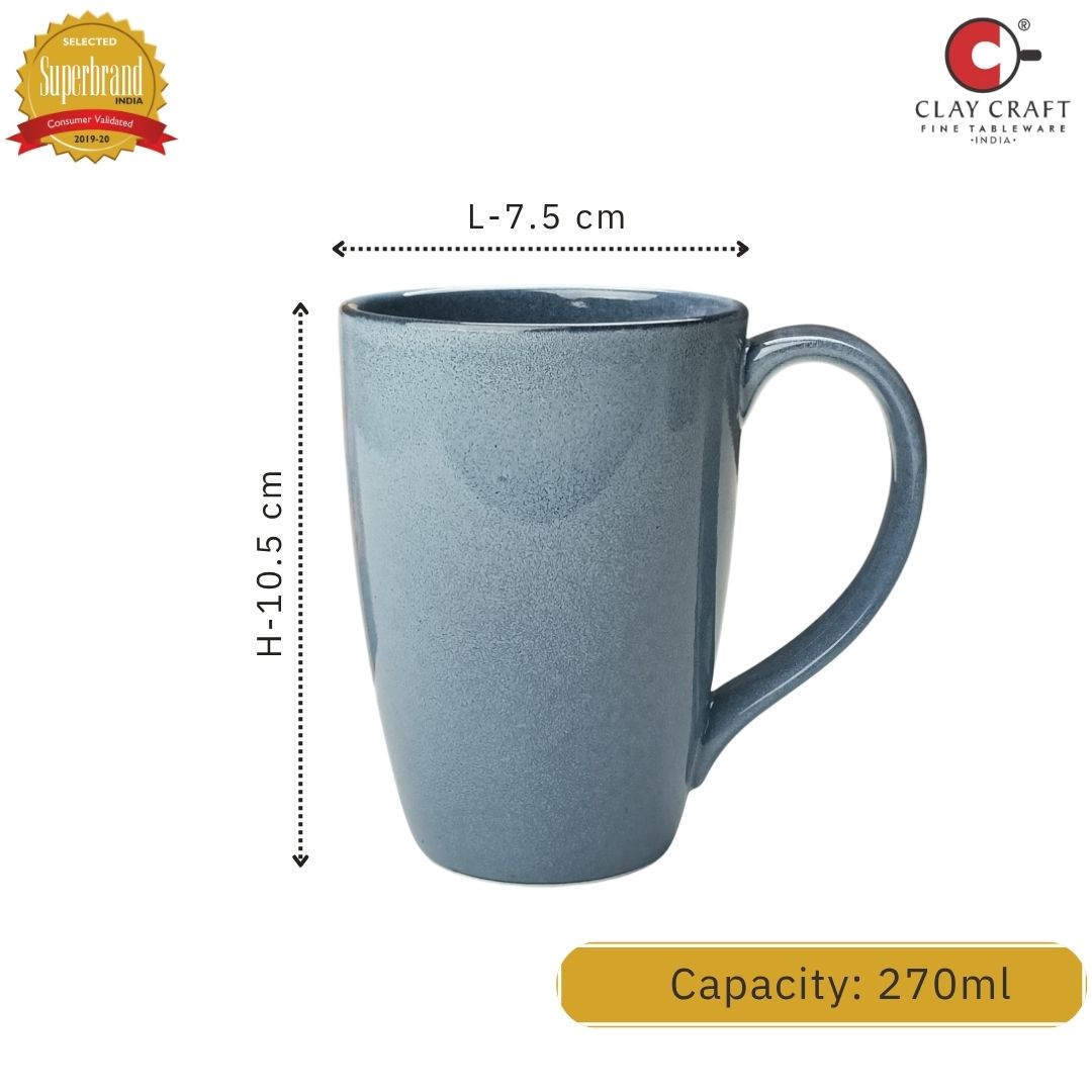 JCPL Porcelain Coffee Mug, Glossy Finish Mug for Home, Office & Gifting, 270 ml (1Pcs)