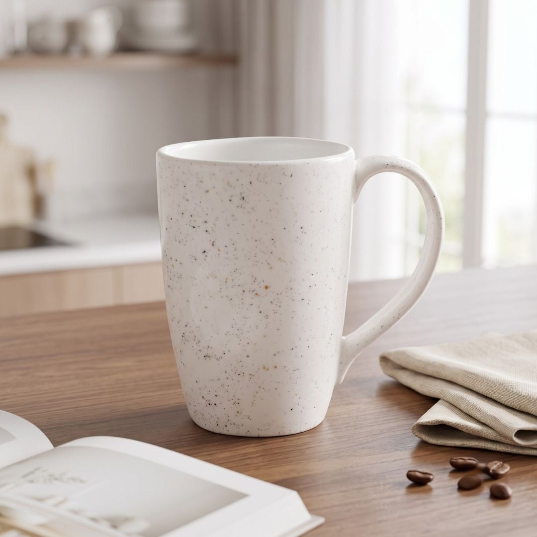 JCPL Porcelain Coffee Mug Textures Coral Glossy Finish Mugs for Home, Office & Gifting, 270 ml, (1Pcs)