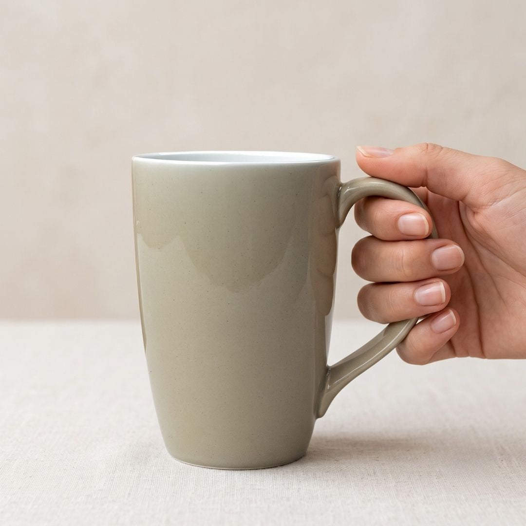 JCPL Porcelain Coffee Mug Textures Ground Glossy Finish Mugs for Home, Office & Gifting, 270 ml, (1Pcs)