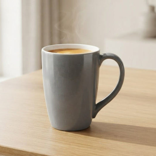 JCPL Porcelain Coffee & Milk Mug, Textures Sway, Glossy Finish, 270 ml, 1Pcs
