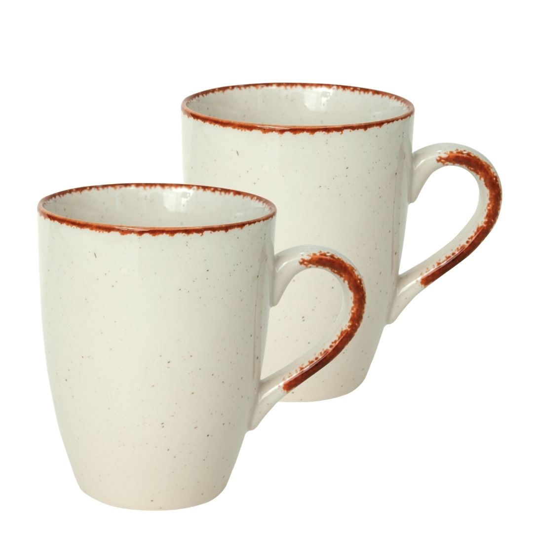 JCPL Porcelain Coffee Mug (Set of 2) Matte Finish Mug for Home, Office & Gifting, 270 ml