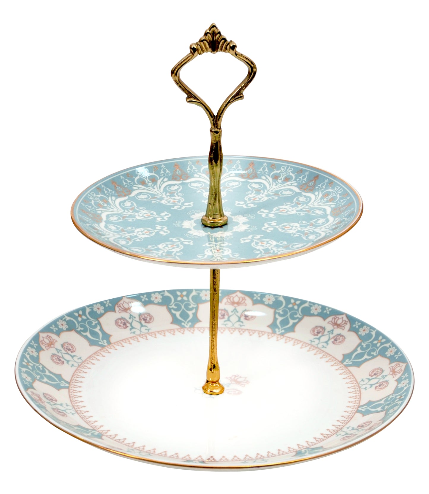 India Circus Regal Romance Two Tier Cake Stand, 1 piece