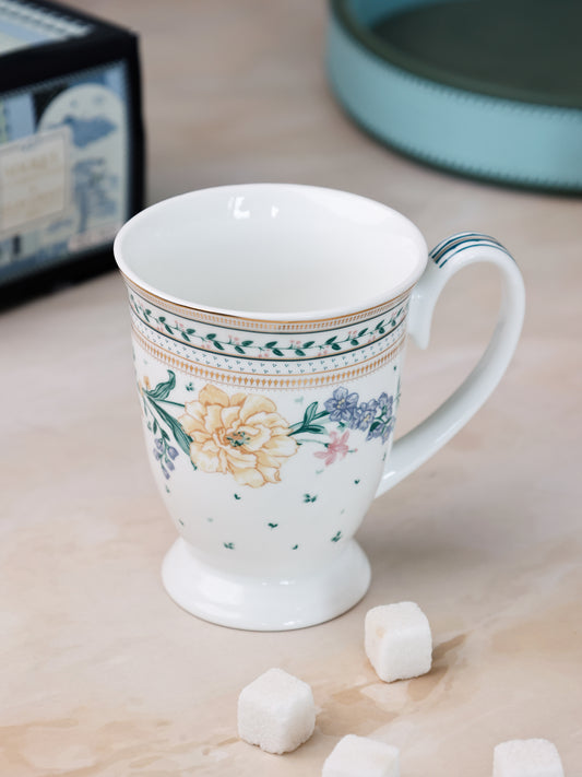 Magique by The Wishing Chair x Clay Craft,  Emerald Ribbon Alley Milk/ Coffee Mug, 1 Piece, 300 ml (T03)