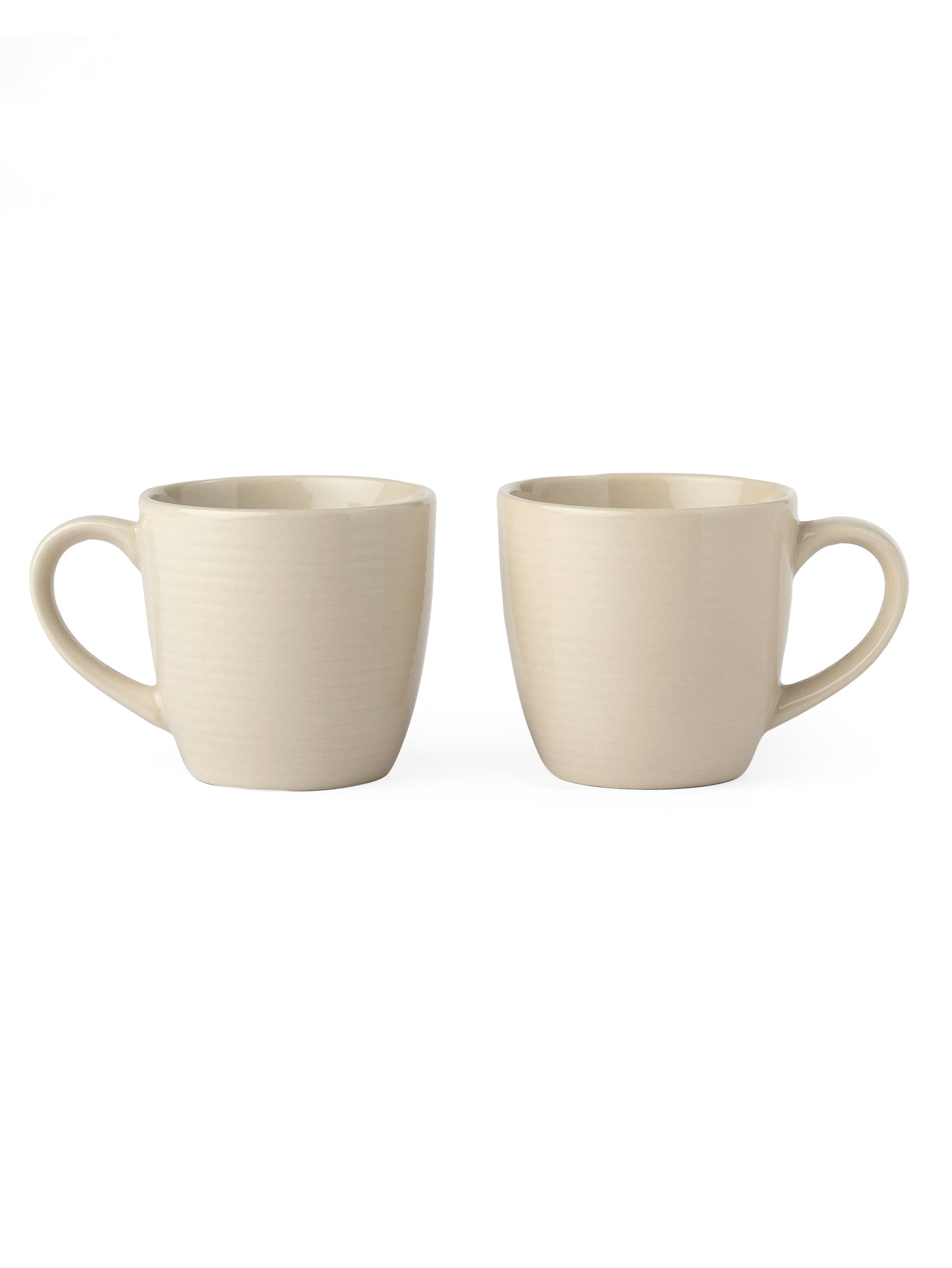 Horizon Pebble IVORY Coffee & Tea Mugs Set of 6, 210 ml