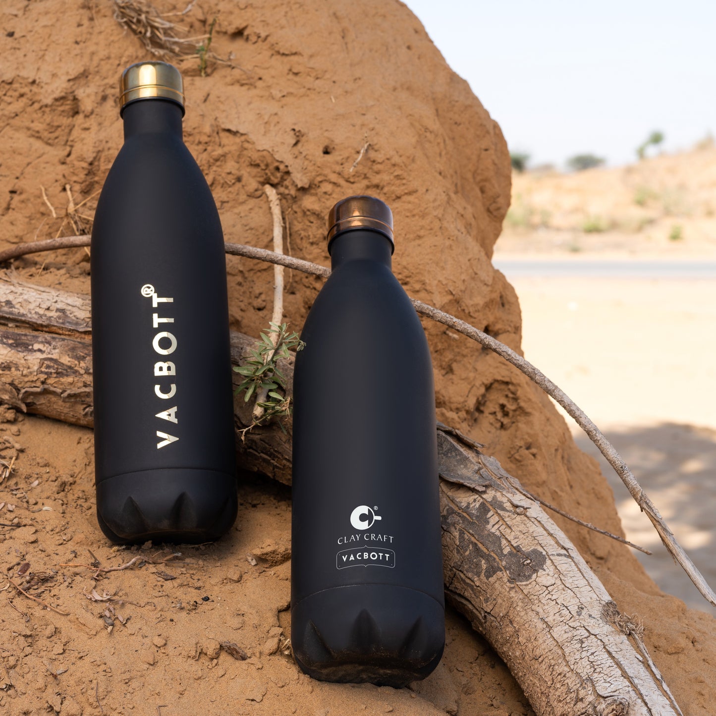 Vacbott Stark Vacuum Insulated Double Walled Water Bottle 18 Hrs Hot & 24 Hrs Cold Stainless Steel Flask, BIS Certified, 500ml