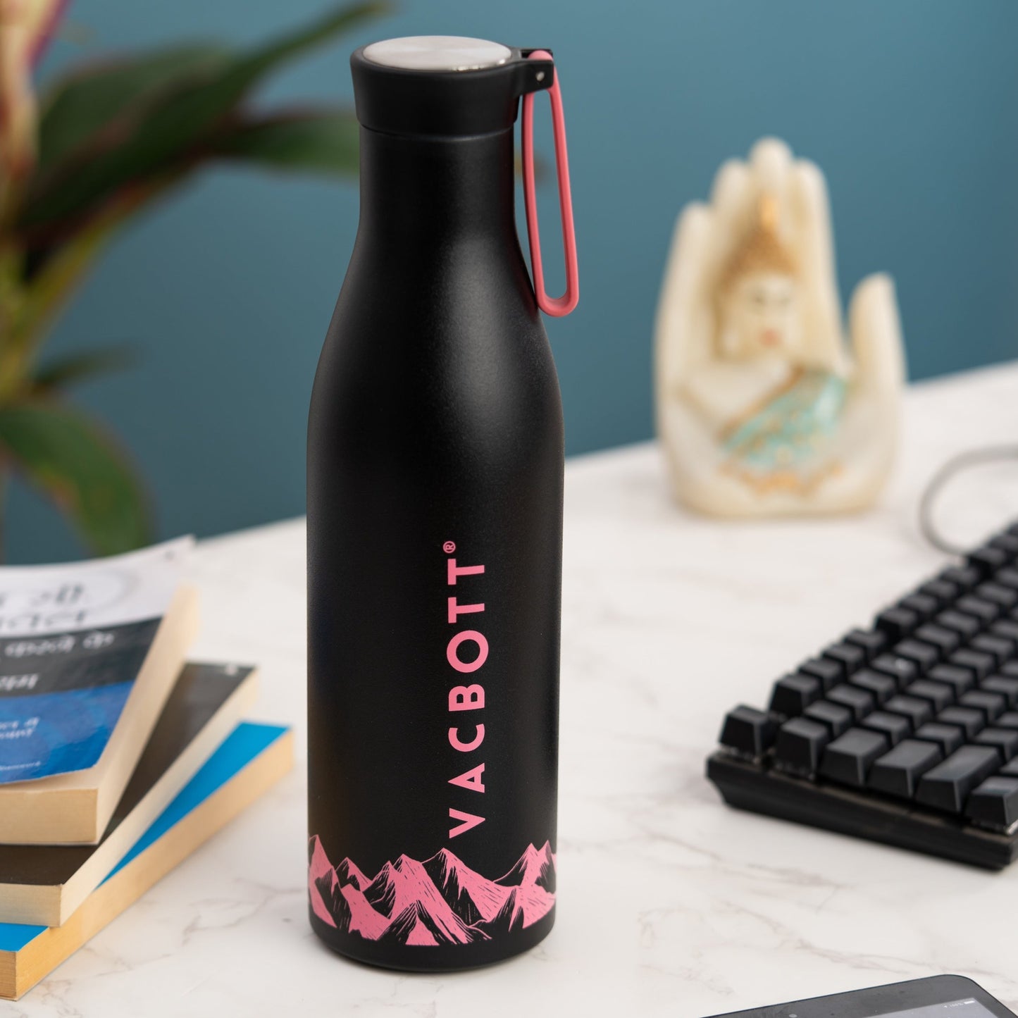 Vacbott Vacuum Bottle, Aspen Double Walled 24 Hours Hot and Cold Water Bottle, BIS Certified, 900ml