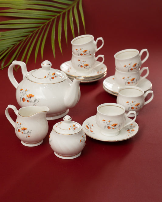 JCPL Karina Floral Tea Set of 15 (116)