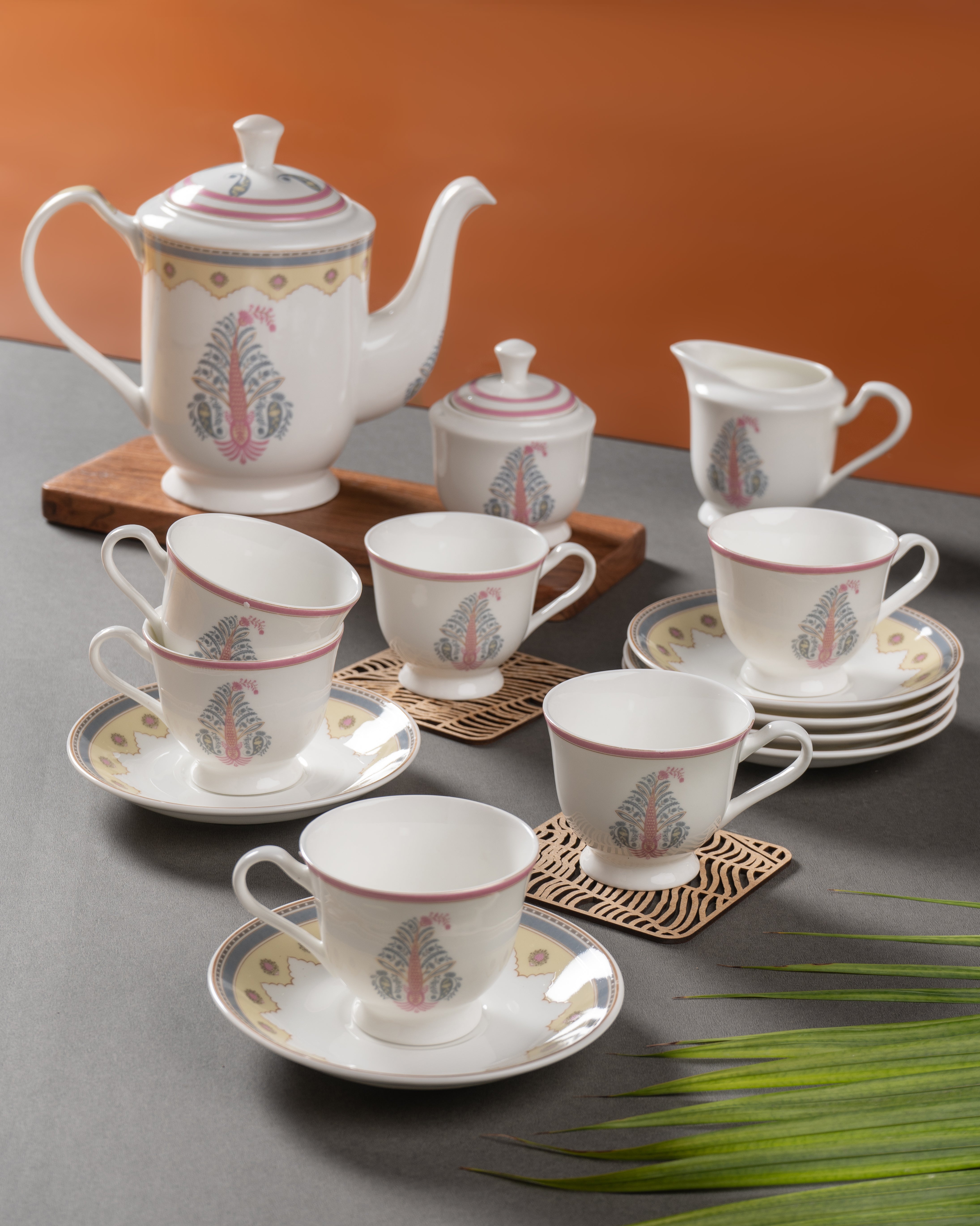 Buy Georgian Super Tea Set of 15 Online – Clay Craft India