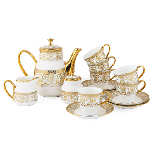 Classic Ebony Tea Set of 15 (E697)