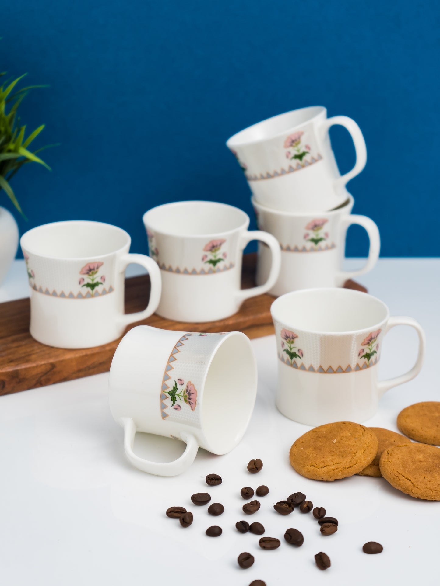 Liza Super Coffee & Tea Mugs, 150ml, Set of 6 (S301)