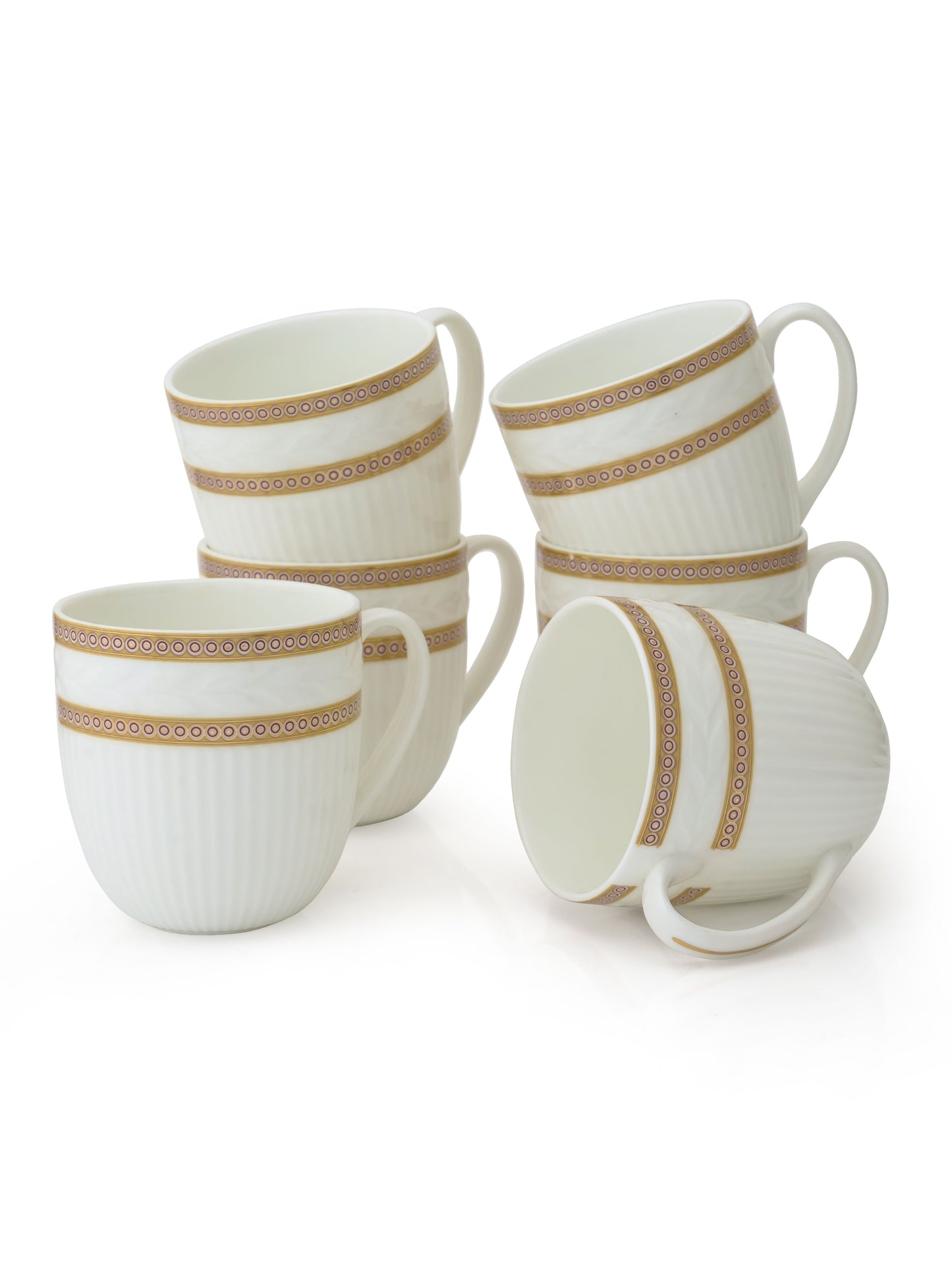 Snow Impression Coffee & Tea Mugs, 220ml, Set of 6 (1404)