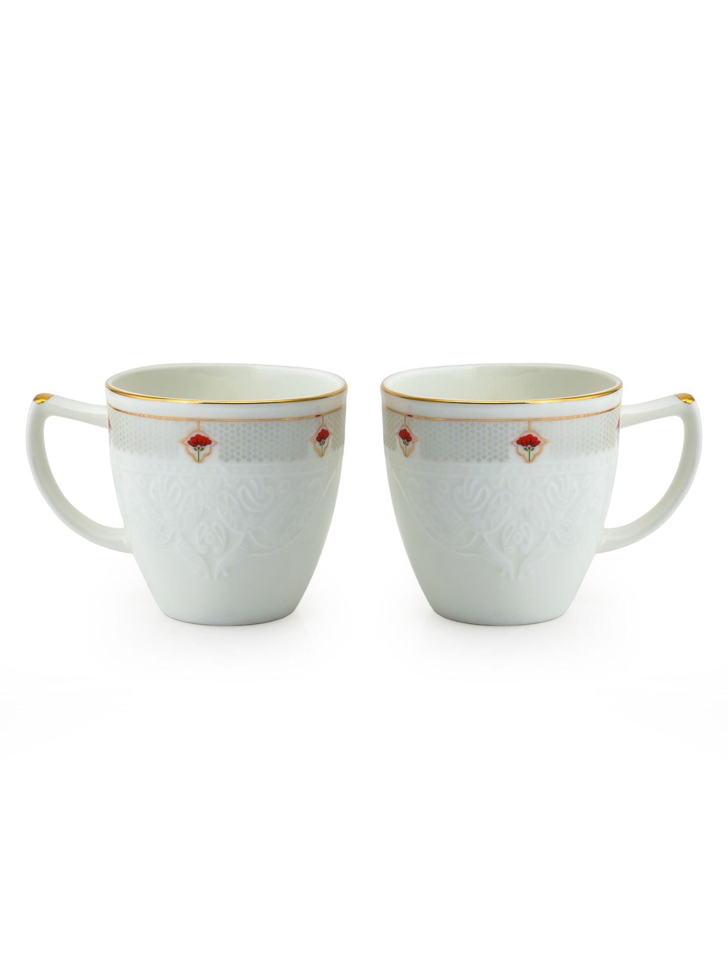 Satin Impression Coffee & Tea Mugs, 225ml, Set of 6 (1407)