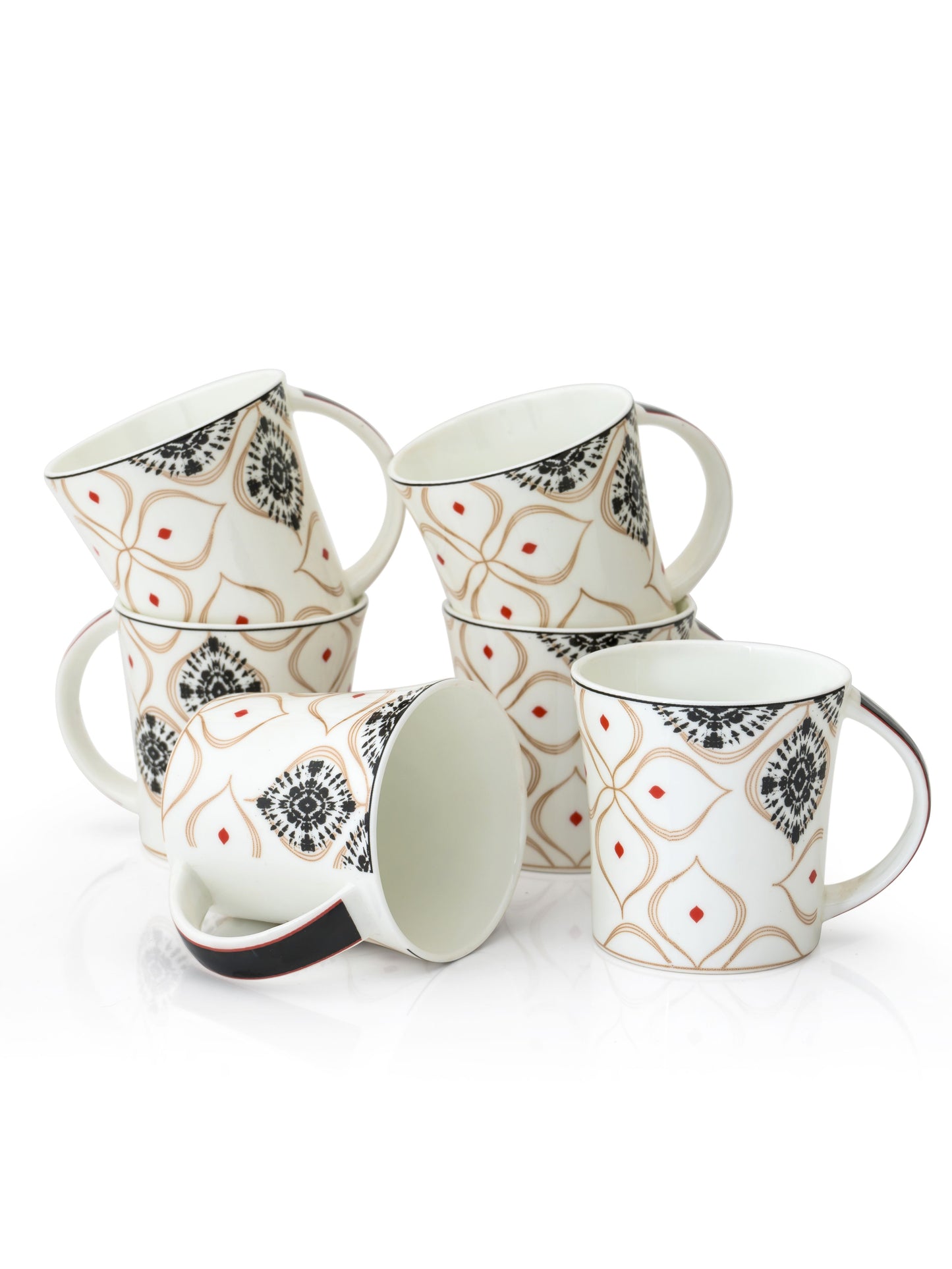 Jackson Hilton Coffee & Tea Mugs, 155ml, Set of 6 (353)