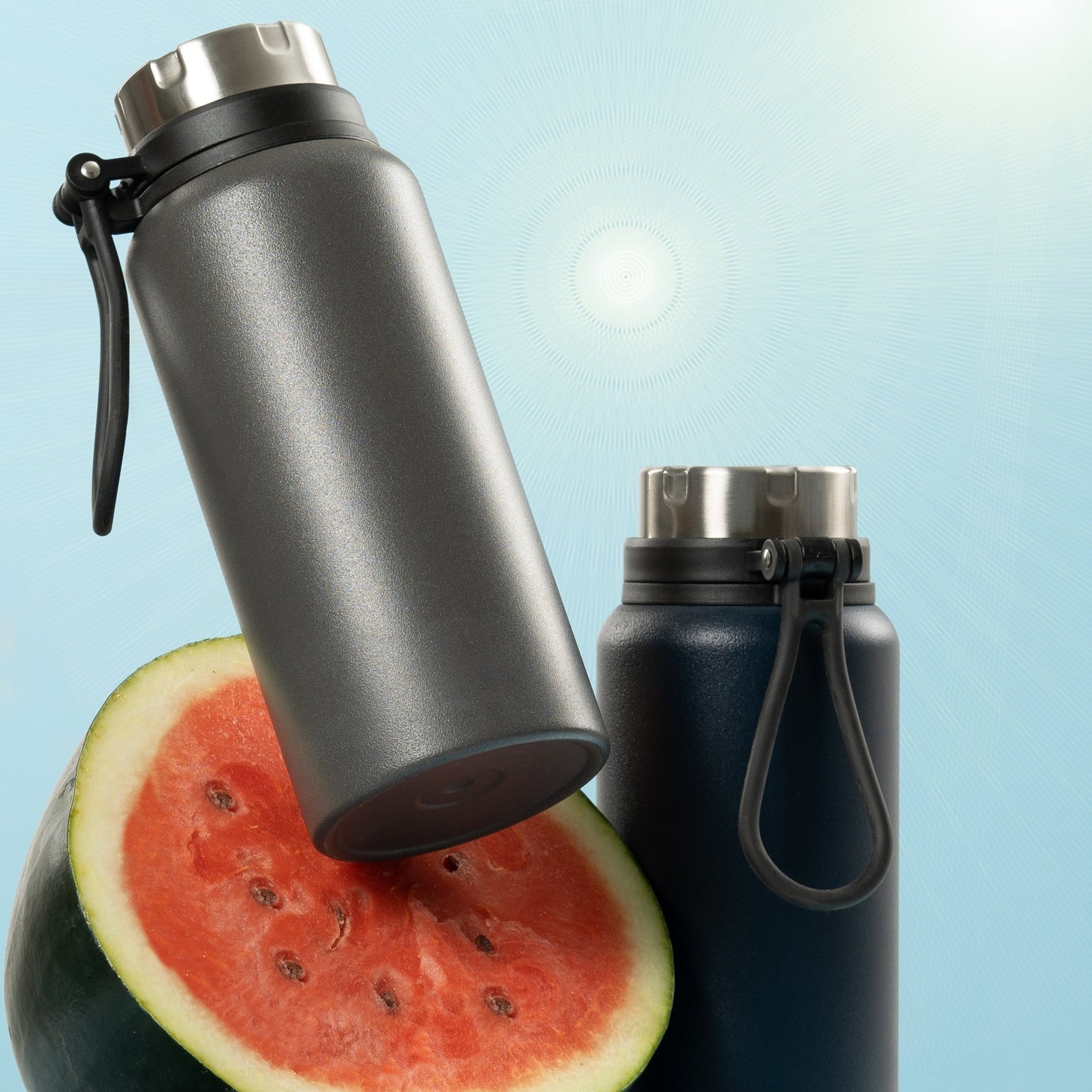 Vacbott Vaccum Bottle, Topaz Uno Double Walled 24 Hours Hot and Cold Water Bottle, BIS Certified, 900ml
