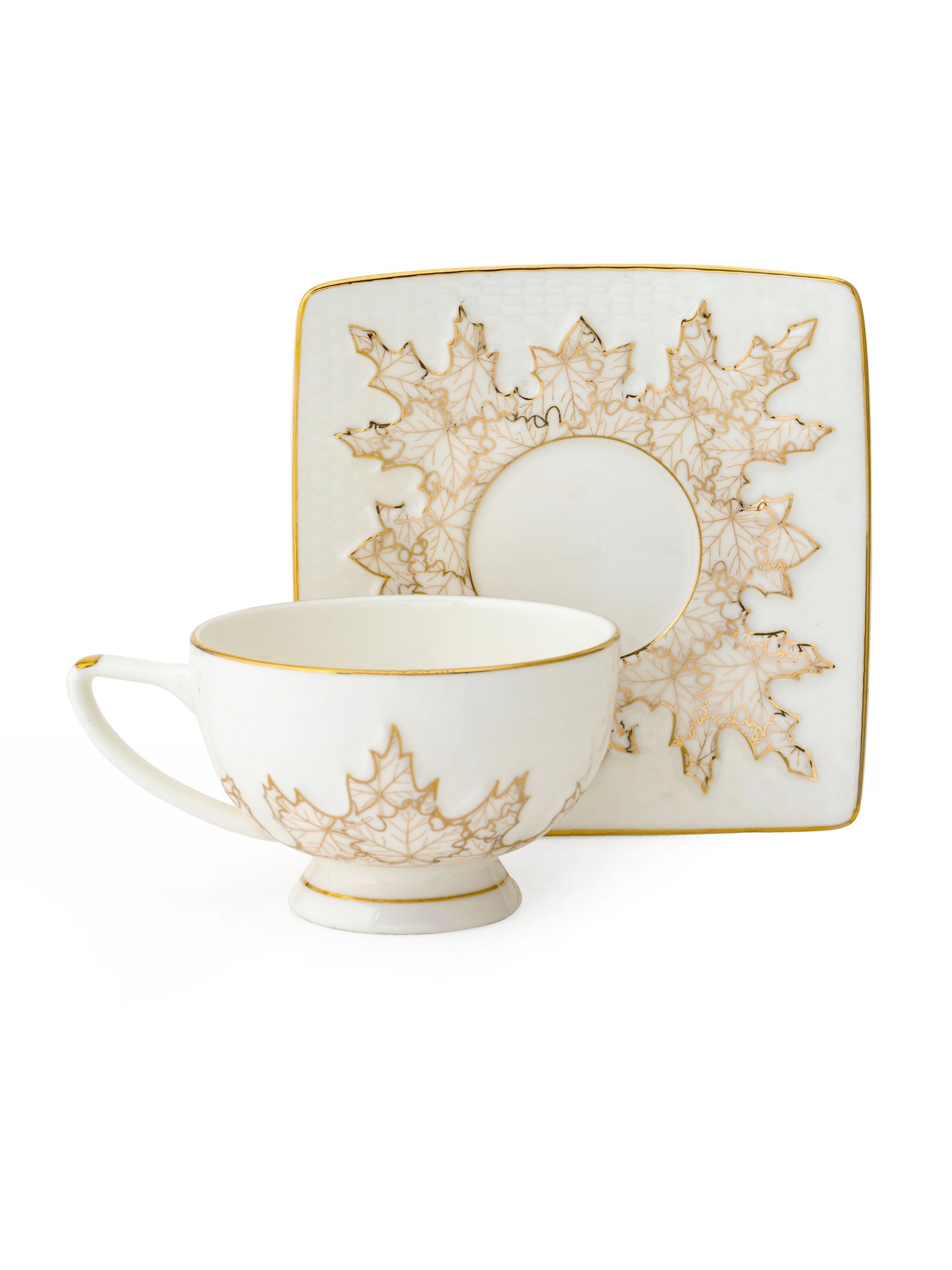 Chinar Shalimar Cup & Saucer, 145 ml, Set of 12 (6 Cups + 6 Saucers) (SH905)