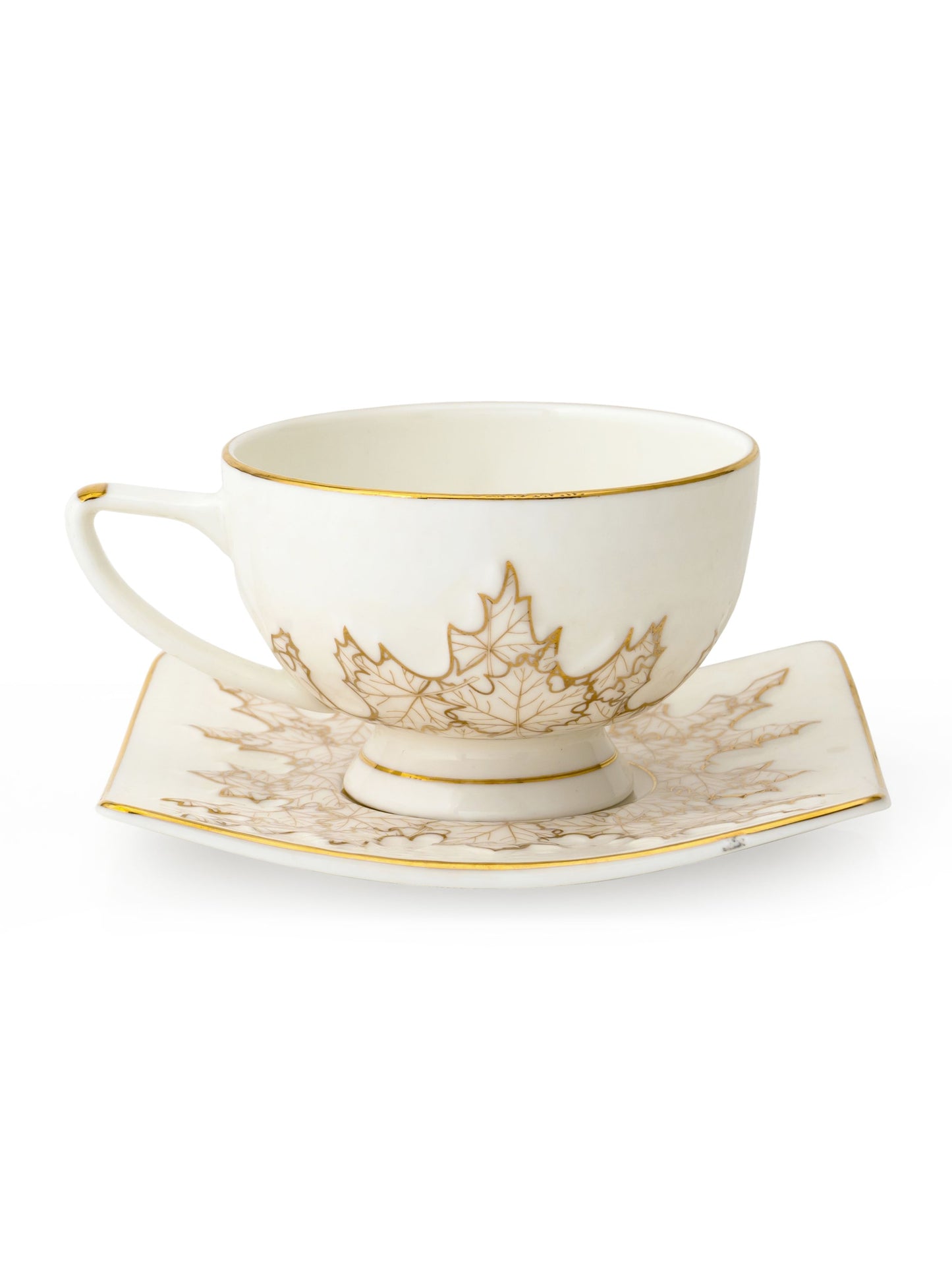 Chinar Shalimar Cup & Saucer, 145 ml, Set of 12 (6 Cups + 6 Saucers) (SH905)
