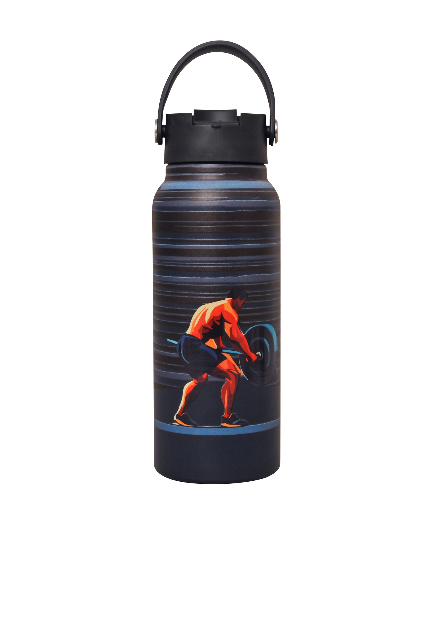 Vacbott Vacuum Bottle, Vivid Phantom Printed Double Walled 18 Hours Hot & 24 Hours Cold  Water Bottle Vacuum Insulated Hot & Cold Flask Water Bottle, 700ml