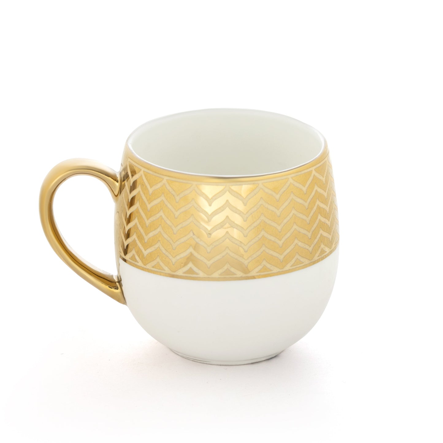 Clay Craft Charli Ebony Coffee & Tea Mugs Set of 6 (E656)