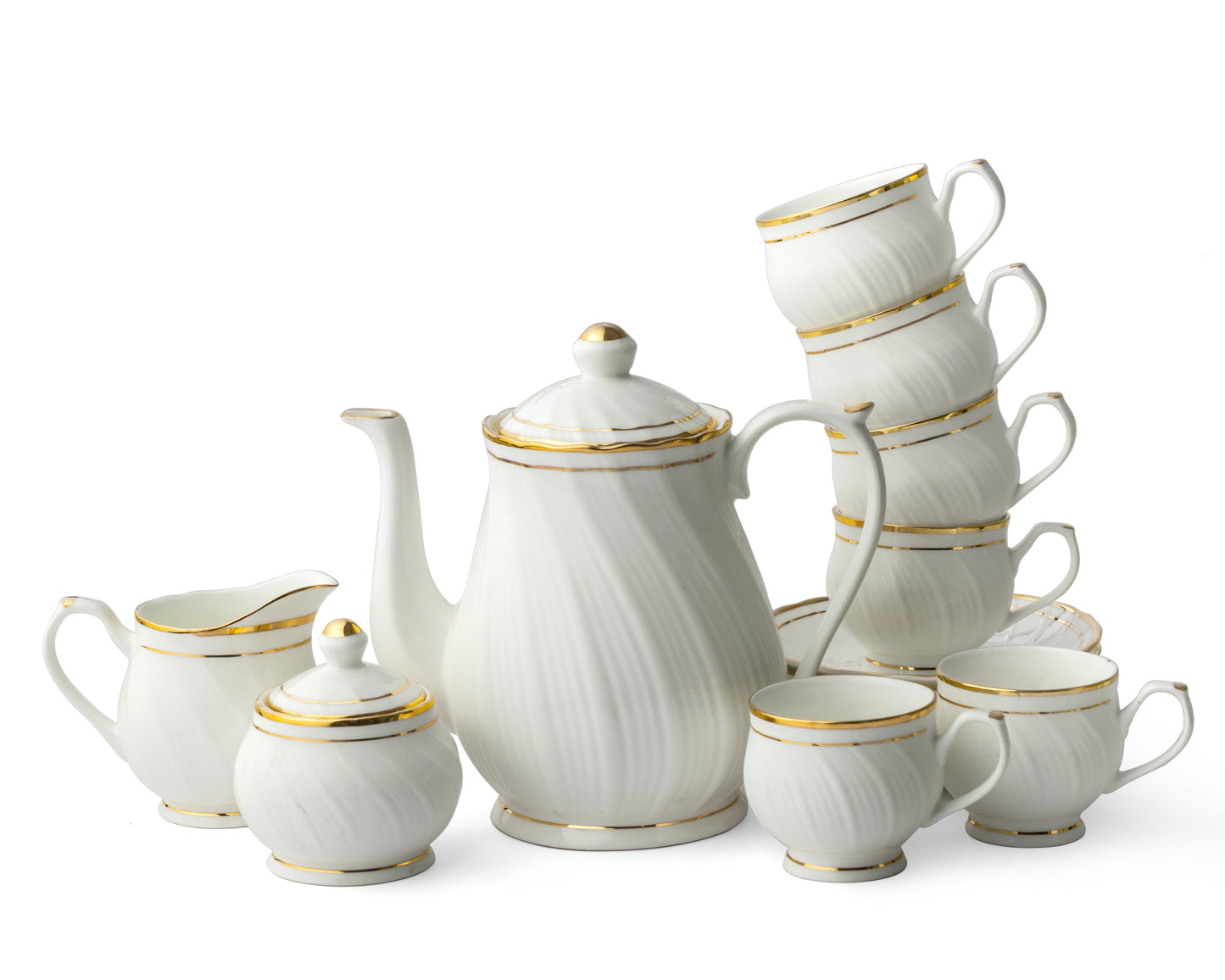 Clay Craft Karina Goldline 310 Tea Set of 15