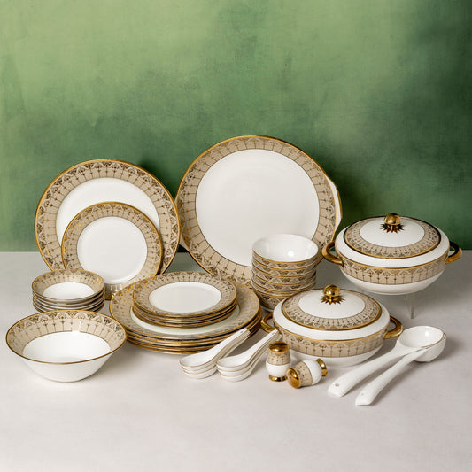 Clay Craft Georgian Ebony Dinner Set of 40 Pcs (E603)
