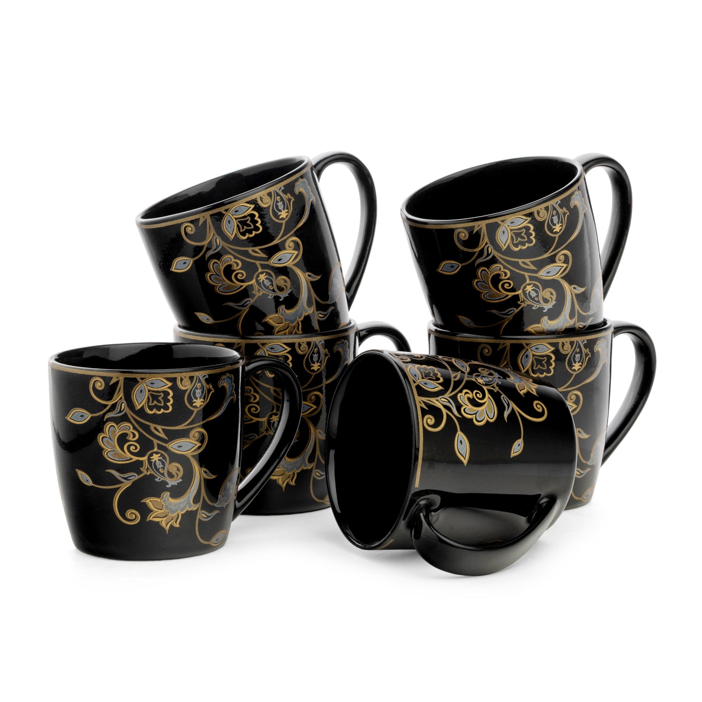 Clay Craft Alton Casper Coffee & Tea Mugs Set of 6, 180 ml (C402)