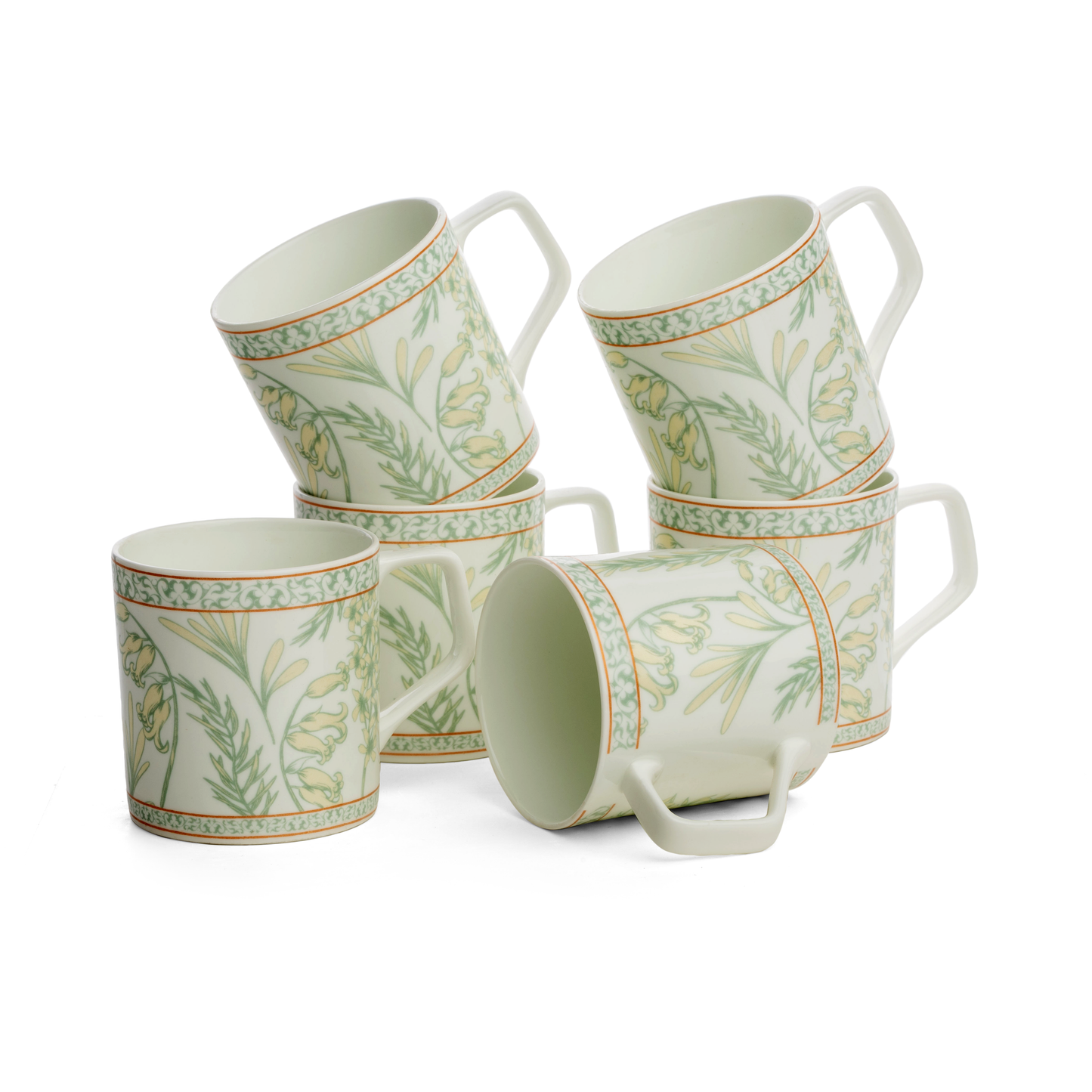 Clay Craft Director Coffee & Tea Mugs, 200ml, Set of 6 (H378)