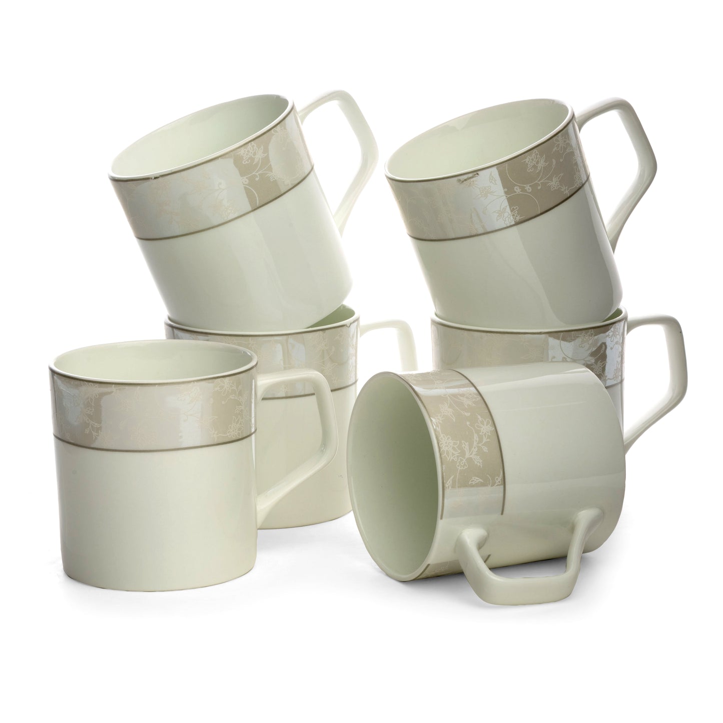 Clay Craft Director Super Coffee & Tea Mugs, 200ml, Set of 6 (S346)